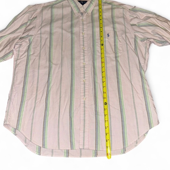 Ralph Lauren Blue Label Striped Shirt - Pink and Green - Picture 2 of 4